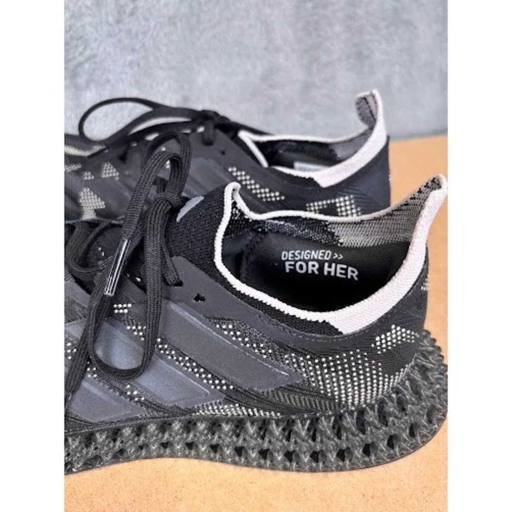 Adidas 4DFWD Pulse Womens Running Shoes Black White 3D Printed Midsole Size 10.5